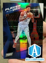 2021-22 Panini Player of the Day Joel Embiid Philadelphia 76ers #38 HOLO FOIL